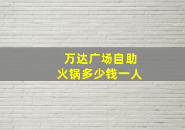 万达广场自助火锅多少钱一人