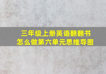 三年级上册英语翻翻书怎么做第六单元思维导图