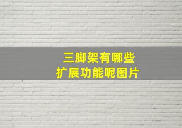 三脚架有哪些扩展功能呢图片