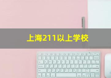 上海211以上学校