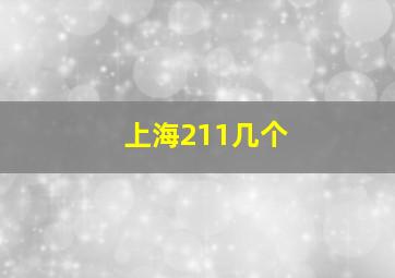 上海211几个