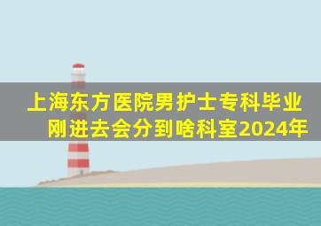 上海东方医院男护士专科毕业刚进去会分到啥科室2024年