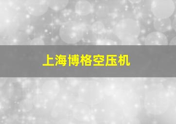 上海博格空压机