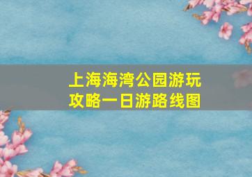 上海海湾公园游玩攻略一日游路线图