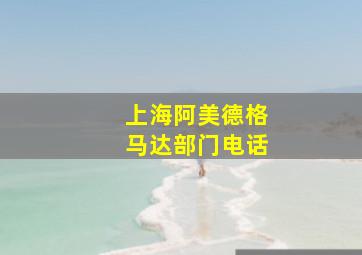 上海阿美德格马达部门电话