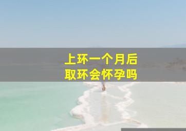 上环一个月后取环会怀孕吗