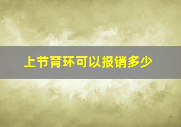 上节育环可以报销多少