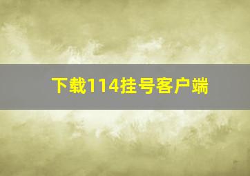 下载114挂号客户端