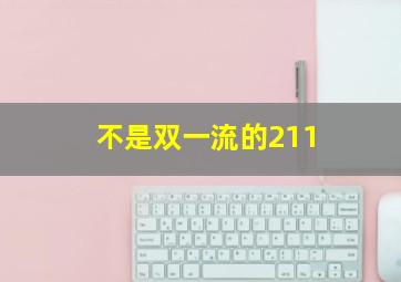 不是双一流的211