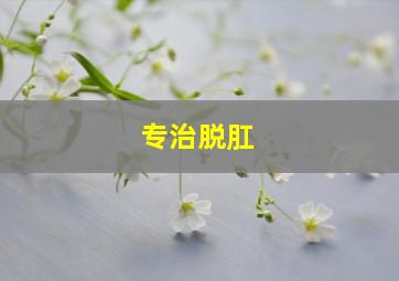 专治脱肛