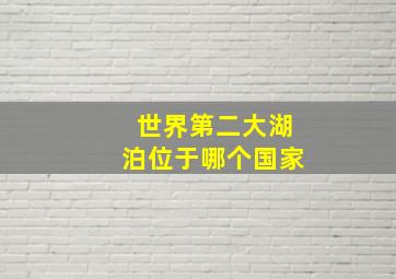 世界第二大湖泊位于哪个国家