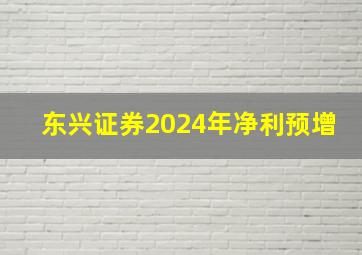 东兴证券2024年净利预增