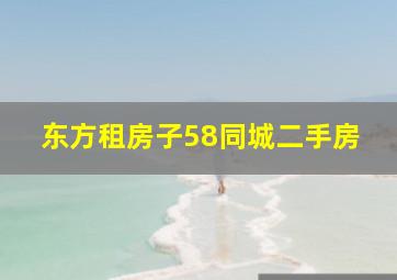 东方租房子58同城二手房