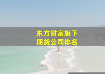 东方财富旗下期货公司排名