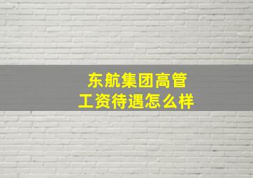 东航集团高管工资待遇怎么样