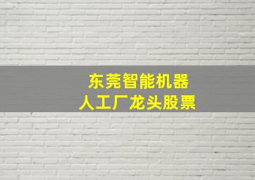 东莞智能机器人工厂龙头股票