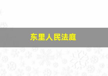 东里人民法庭