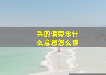 丢的偏旁念什么意思怎么读