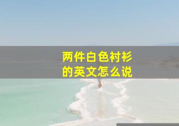 两件白色衬衫的英文怎么说