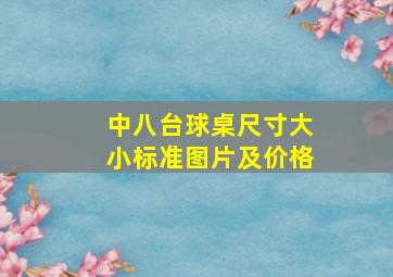 中八台球桌尺寸大小标准图片及价格