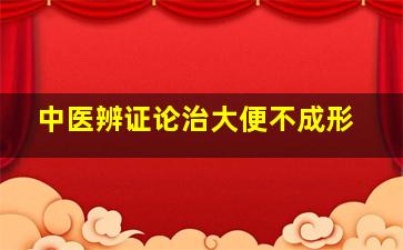 中医辨证论治大便不成形