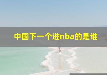 中国下一个进nba的是谁