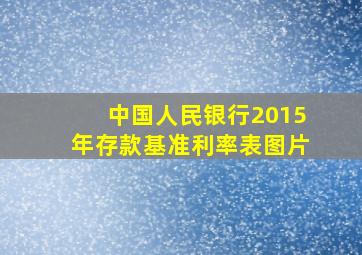 中国人民银行2015年存款基准利率表图片