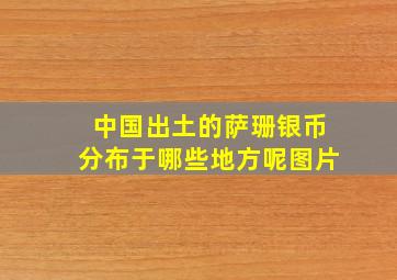 中国出土的萨珊银币分布于哪些地方呢图片