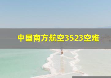 中国南方航空3523空难