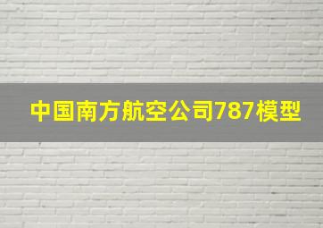 中国南方航空公司787模型