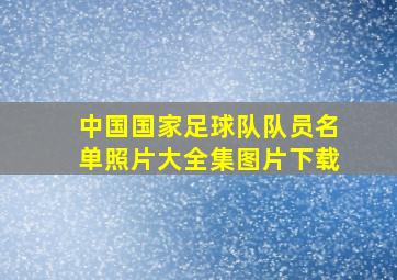 中国国家足球队队员名单照片大全集图片下载