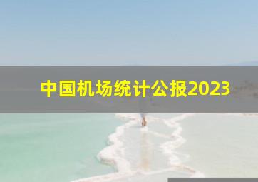 中国机场统计公报2023