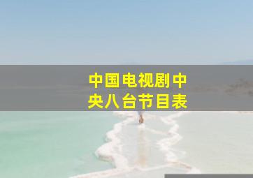 中国电视剧中央八台节目表