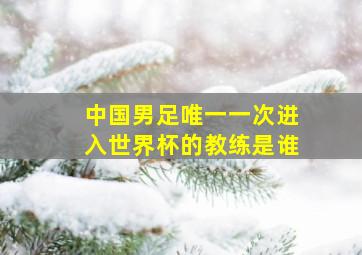 中国男足唯一一次进入世界杯的教练是谁