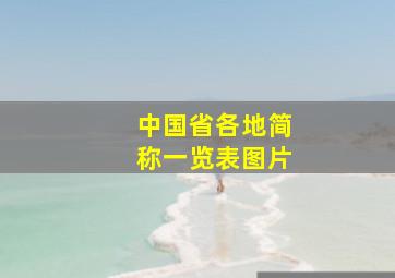 中国省各地简称一览表图片