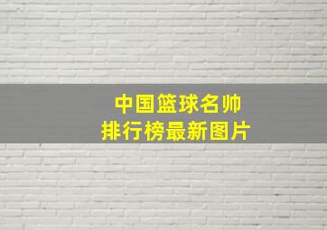 中国篮球名帅排行榜最新图片