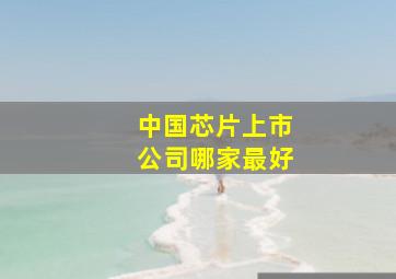 中国芯片上市公司哪家最好