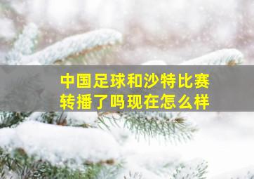 中国足球和沙特比赛转播了吗现在怎么样