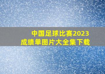 中国足球比赛2023成绩单图片大全集下载