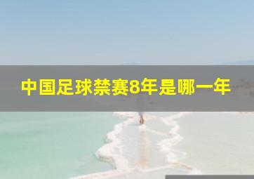 中国足球禁赛8年是哪一年