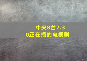 中央8台7.30正在播的电视剧