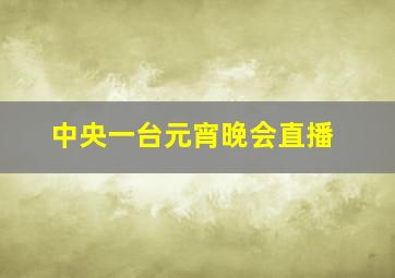 中央一台元宵晚会直播