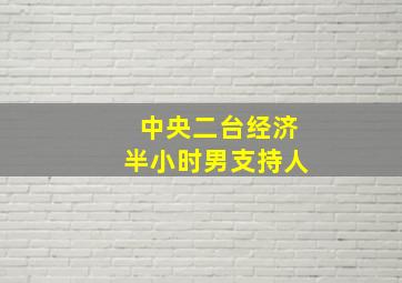 中央二台经济半小时男支持人