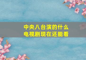 中央八台演的什么电视剧现在还能看