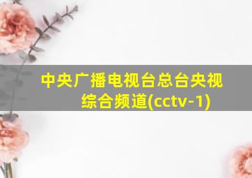 中央广播电视台总台央视综合频道(cctv-1)