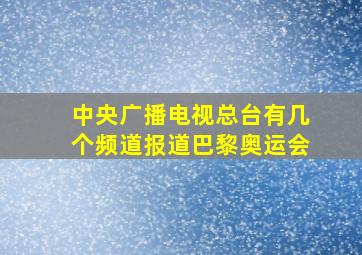 中央广播电视总台有几个频道报道巴黎奥运会