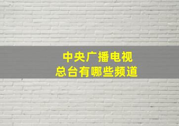 中央广播电视总台有哪些频道