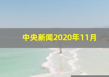 中央新闻2020年11月