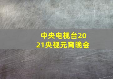 中央电视台2021央视元宵晚会