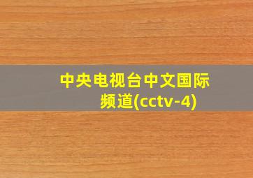 中央电视台中文国际频道(cctv-4)